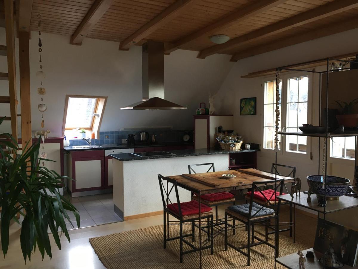 3,5 Zimmerferienwohnung Schwalbenaescht Rueeggisberg Exterior foto