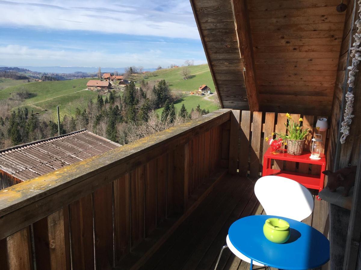3,5 Zimmerferienwohnung Schwalbenaescht Rueeggisberg Exterior foto
